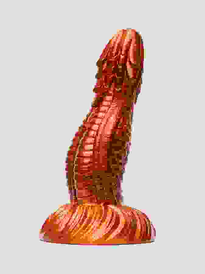 Lovehoney Fantasy Scaly Dragon Dildo, Orange, hi-res